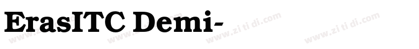 ErasITC Demi字体转换